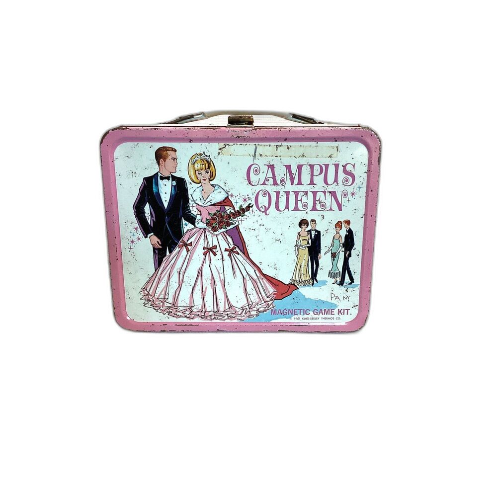 Vintage 1967 Campus Queen Lunchbox by King Seeley / Thermos